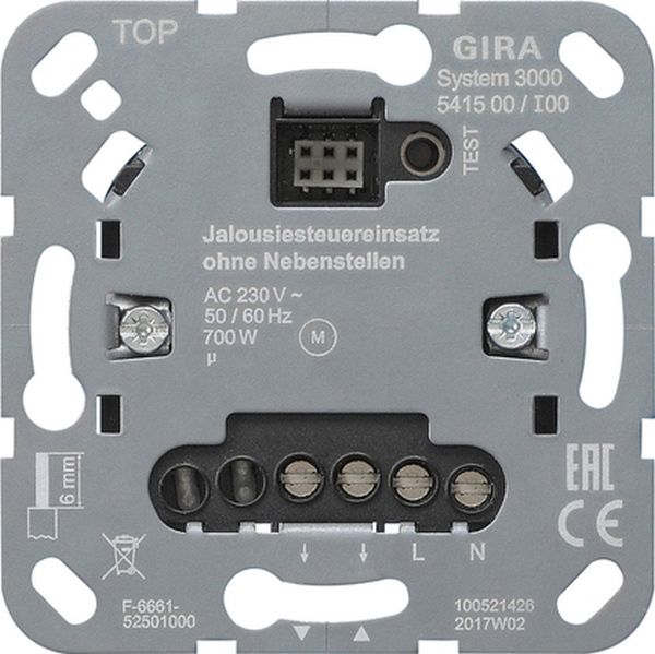 Gira Jalousie System 55 reinweiß glänzend