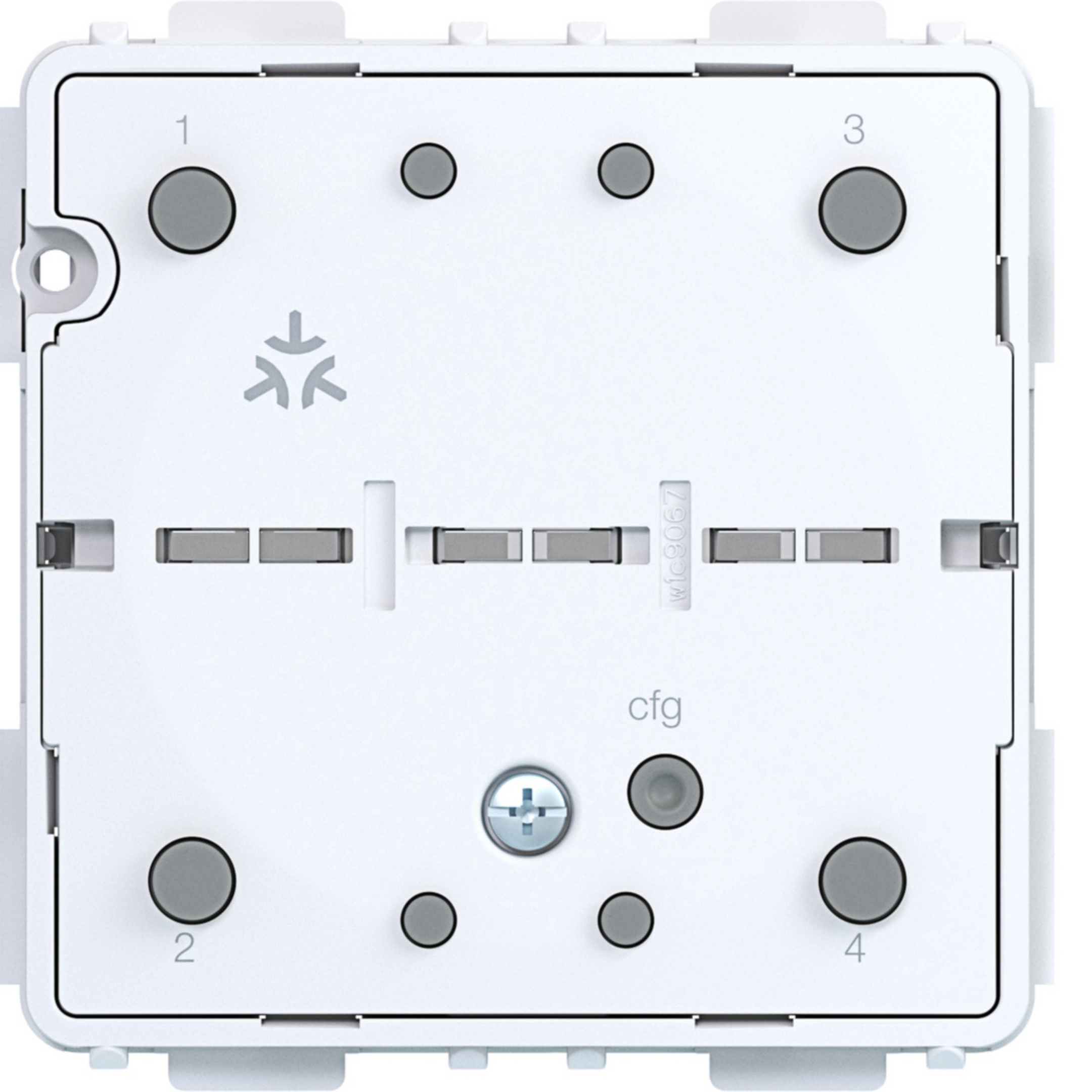Hager Wandsender Matter mit Batterie, 2fach, Aufputz, A.x/C.x