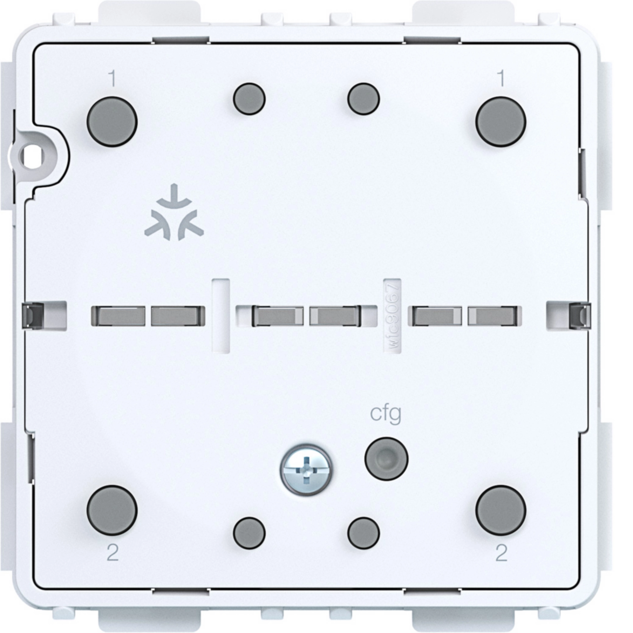 Hager Wandsender Matter mit Batterie, 1fach, Aufputz, A.x/C.x