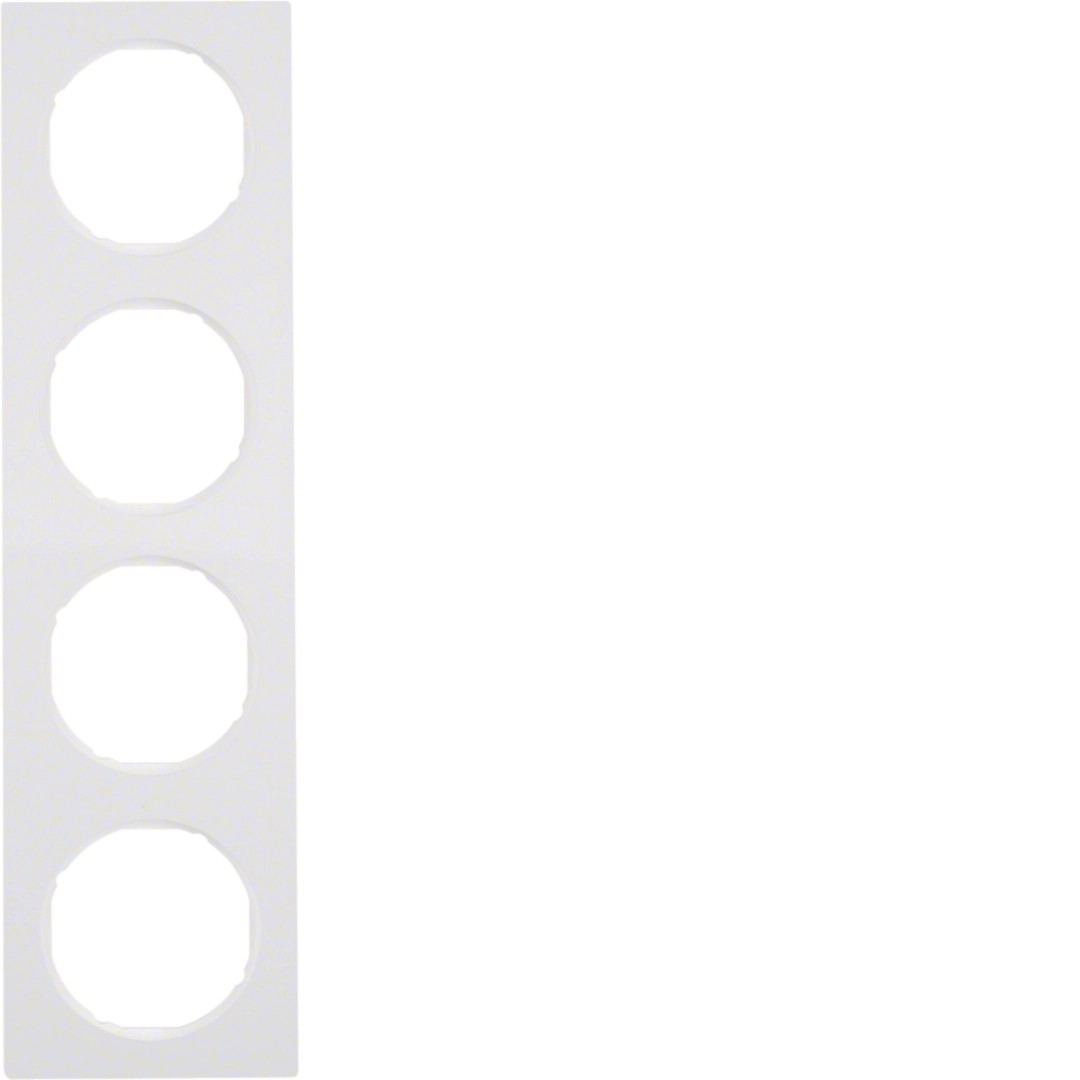 Berker 10142289 Rahmen 4fach R.3 polarweiß glänzend