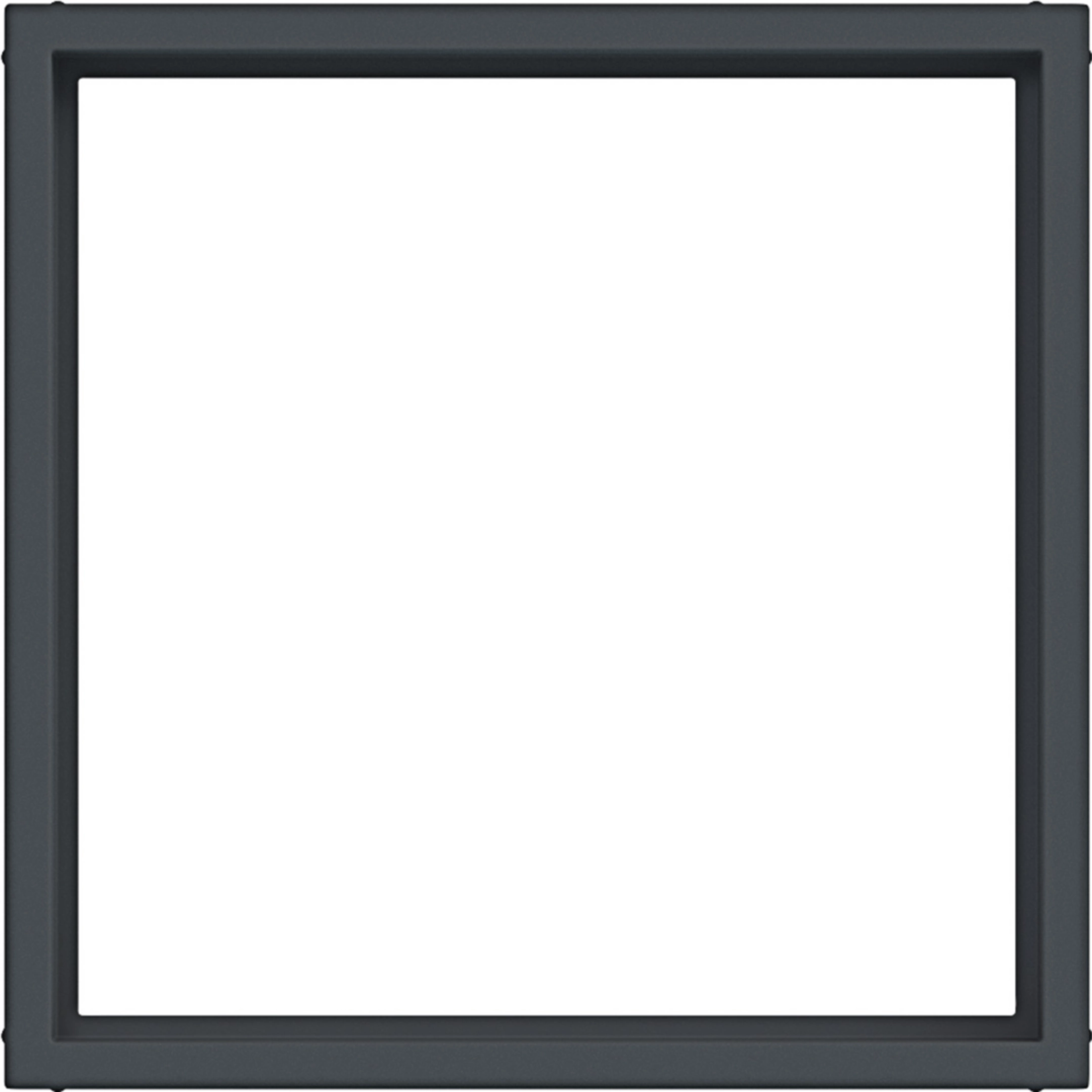 Hager Zwischenring für Zentralstück/-platte 50 x 50 mm, A.x/C.x, anthrazit matt, lack