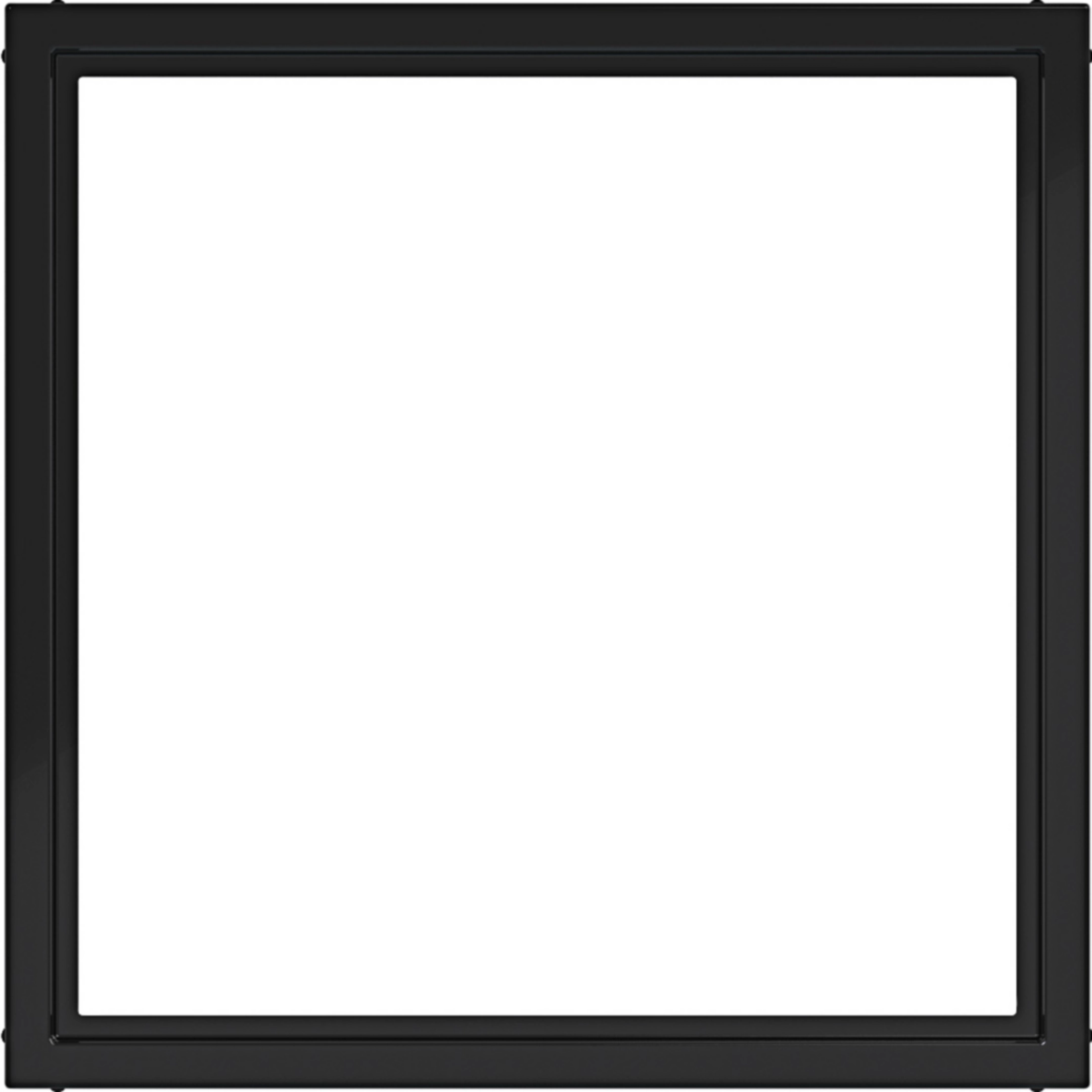 Hager Zwischenring für Zentralstück/-platte 50 x 50 mm, A.x/C.x, nachtschwarz glänzend