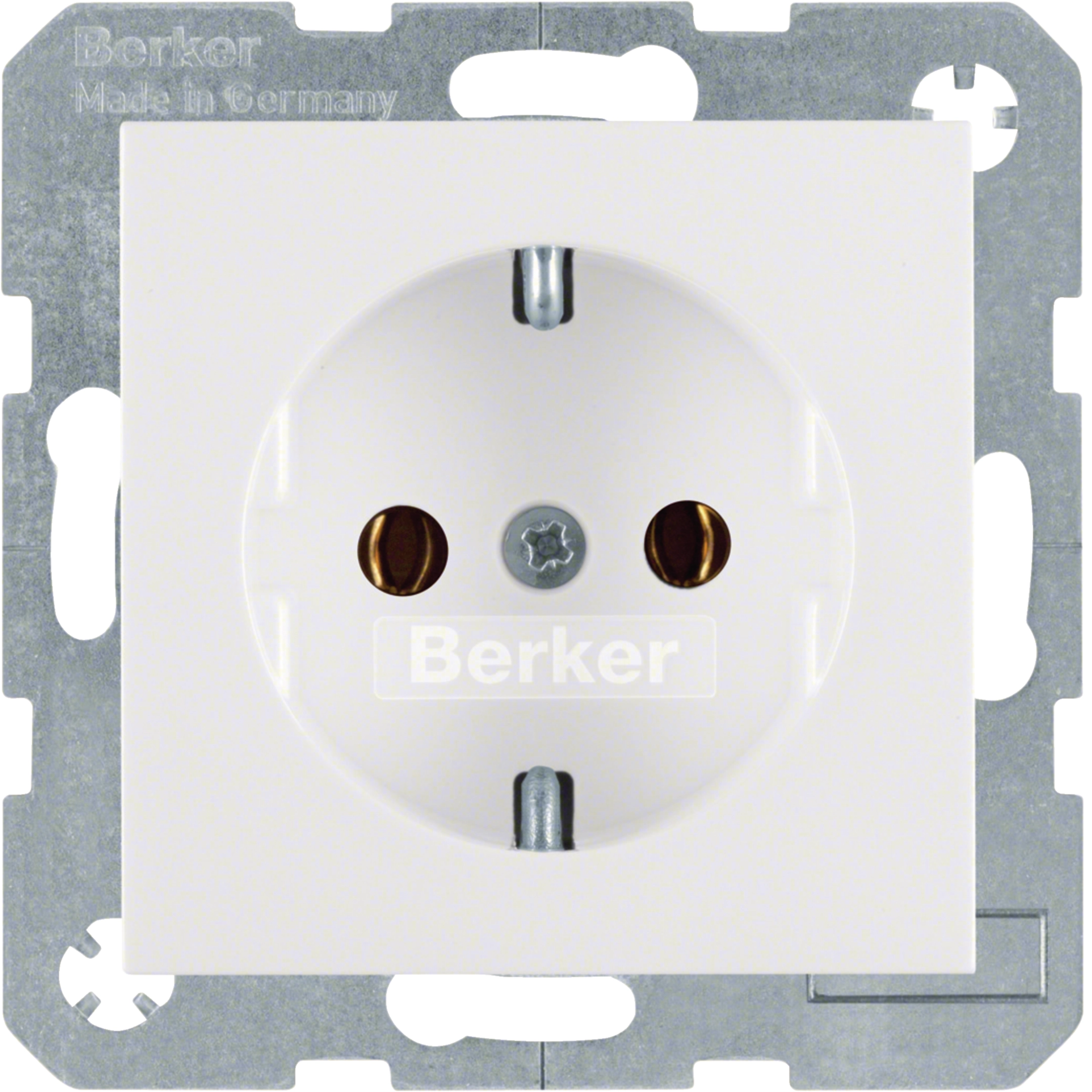 Hager Steckdose SCHUKO S.1/B.3/B.7 polarweiß