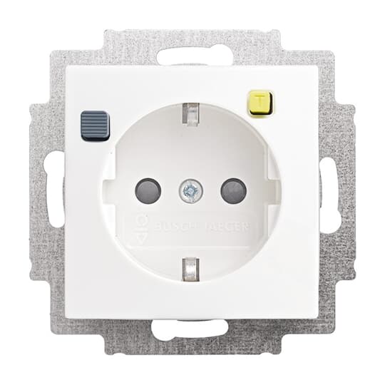 Busch-Jaeger FI-SCHUKOMAT SCHUKO® Steckdosen-Einsatz mit Fehlerstrom-Schutzschalter