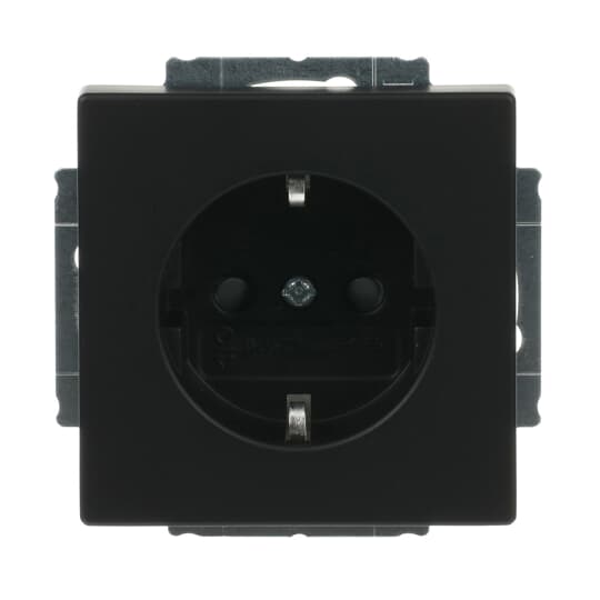 Busch-Jaeger SCHUKO® Steckdosen-Einsatz Safety+ schwarz matt - Plattform 63