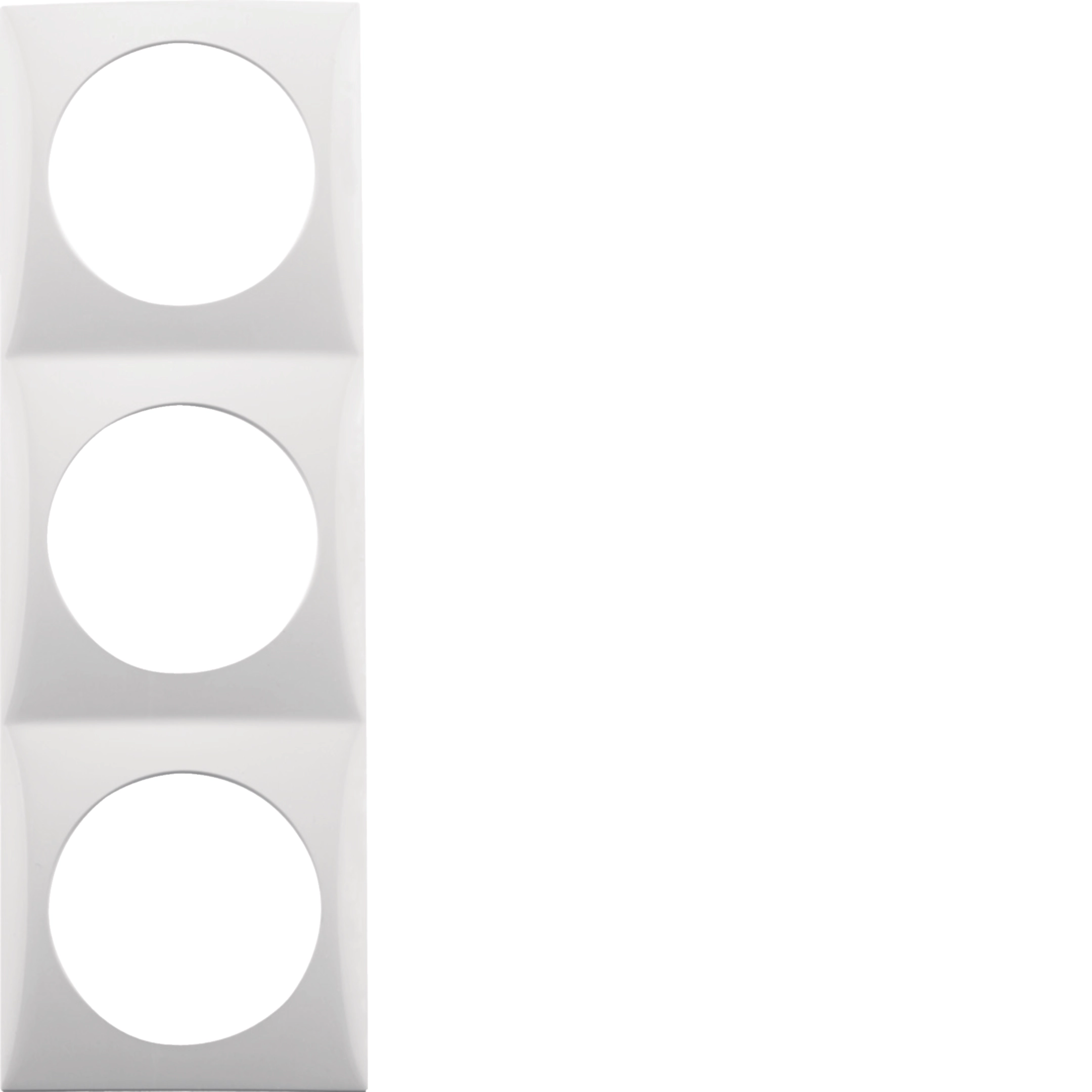 Hager Rahmen 3f Integro Flow polarweiß glänz