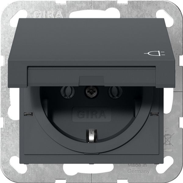 Gira Steckdose System 55 anthrazit