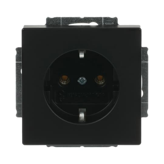 Busch-Jaeger SCHUKO® Steckdosen-Einsatz schwarz matt - Plattform 63