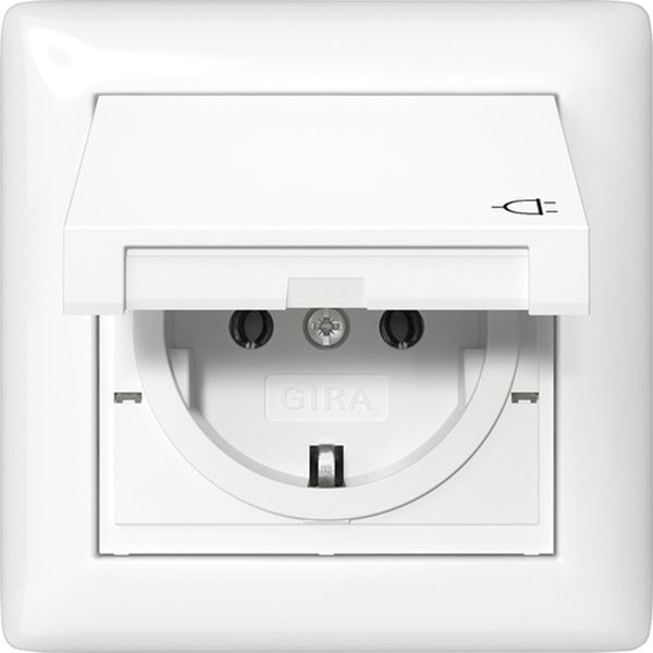 Gira Rahmen System 55 reinweiß glänzend