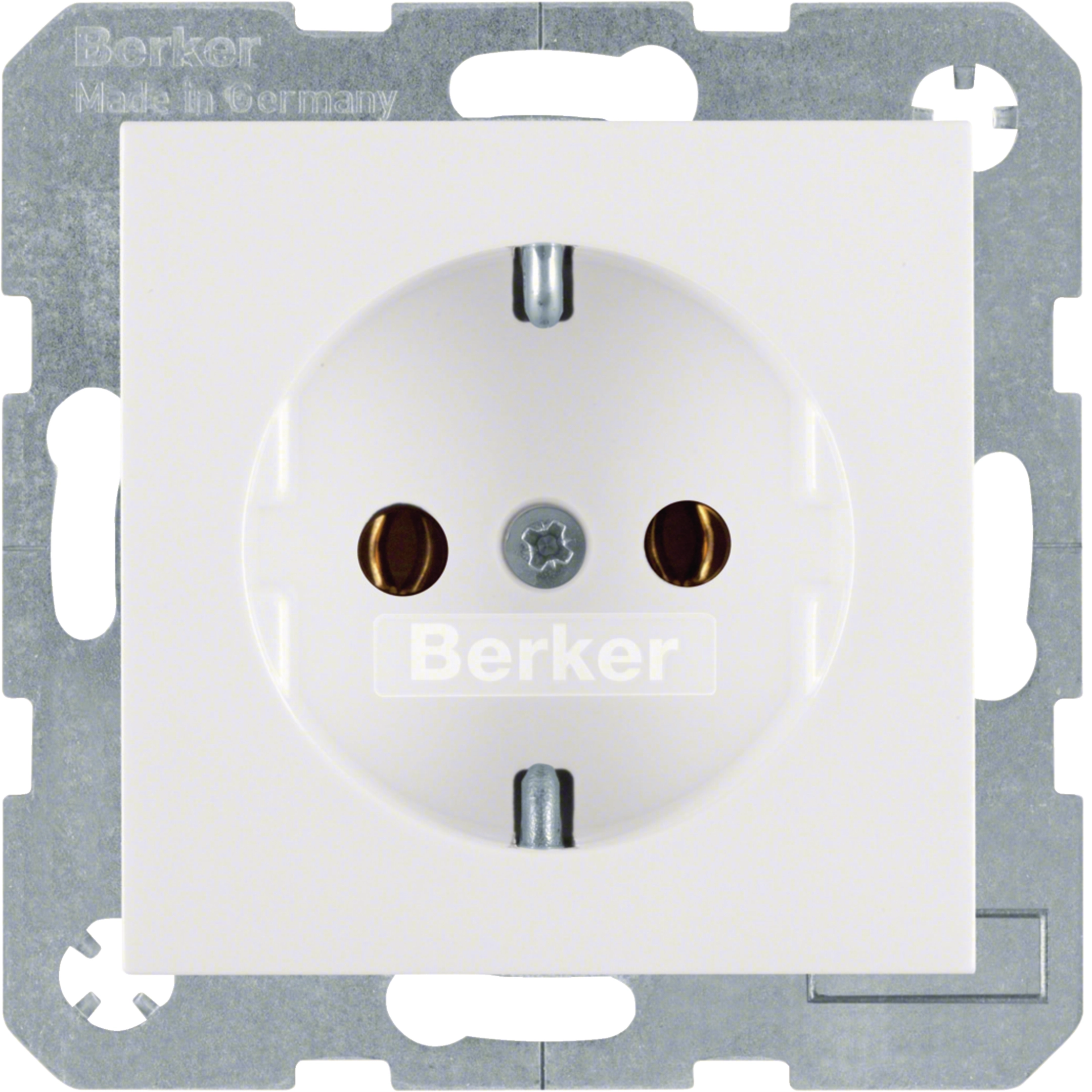 Hager Steckdose SCHUKO S.1/B.x polarweiß glänzend