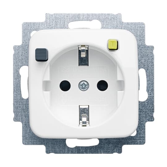 Busch-Jaeger FI-SCHUKOMAT SCHUKO® Steckdosen-Einsatz Safety+ alpinweiß - Reflex SI