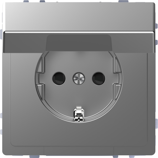 Merten SCHUKO-Steckdose mit Klappdeckel System M