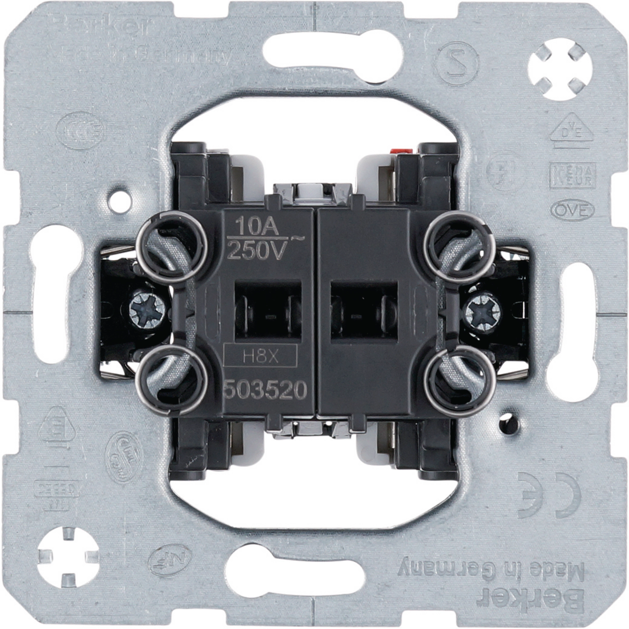 Hager Jalousietaster mech. u. el.verb 10A/250V