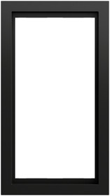 Gira Rahmen System 55 schwarz matt lackiert