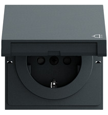 Gira Steckdose System 55 anthrazit lackiert