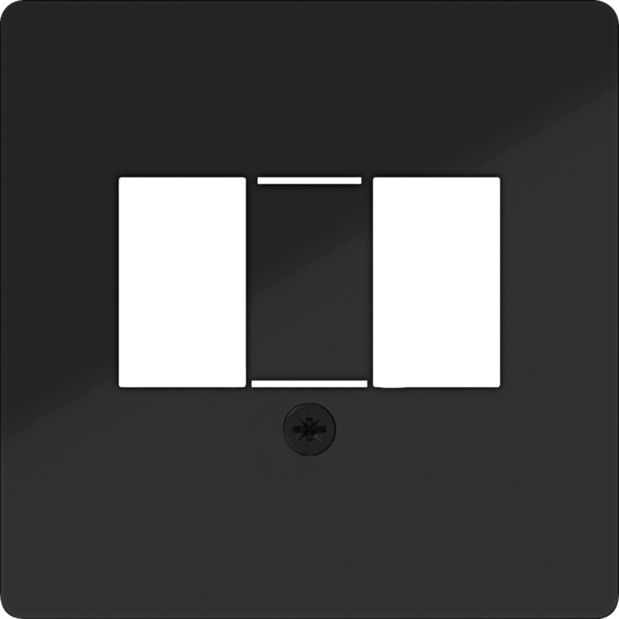 Hager Zentralplatte mit TAE-Ausschnitt, ausbrechbar, A.x/C.x, n.schwarz gl