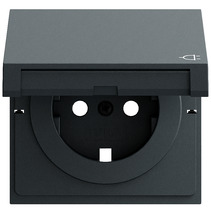 Gira Steckdose System 55 anthrazit lackiert