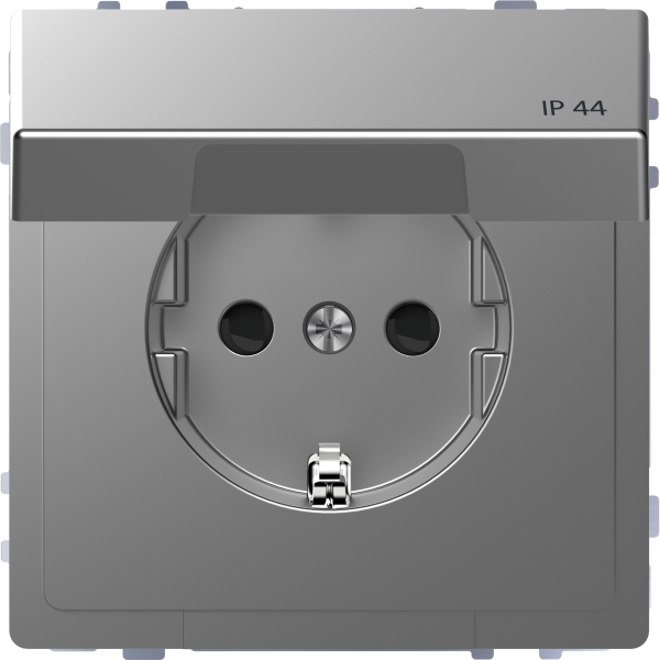 Merten SCHUKO-Steckdose mit Klappdeckel System M